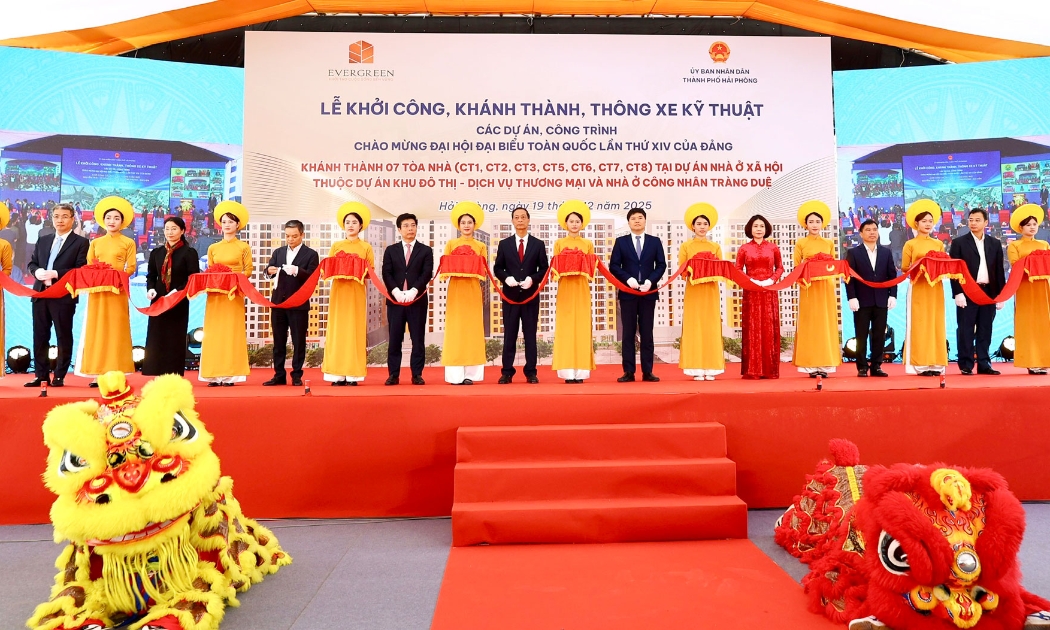 Hải Phòng tổ chức Lễ khánh thành 7 tòa nhà tại Dự án Nhà ở xã hội Tràng Duệ