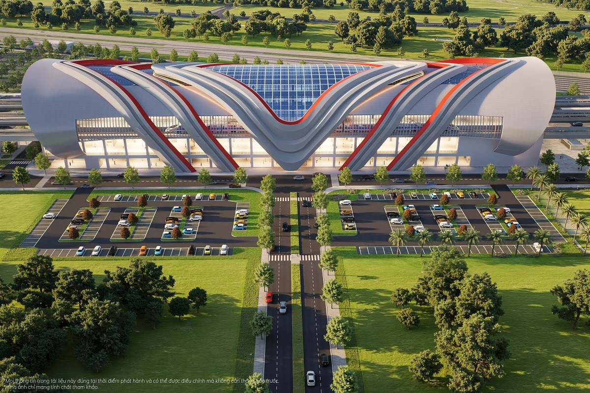 Phối cảnh depot tuyến đường sắt tốc độ cao Bến Thành - Cần Giờ.