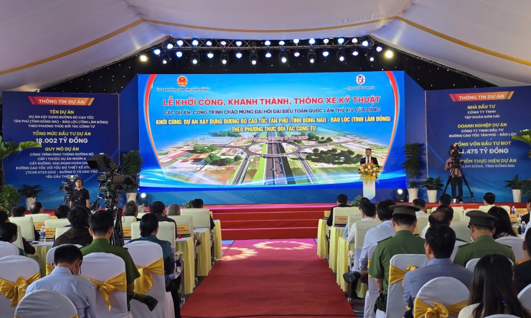Lễ khởi công cao tốc Tân Phú - Bảo Lộc sáng 19/12.