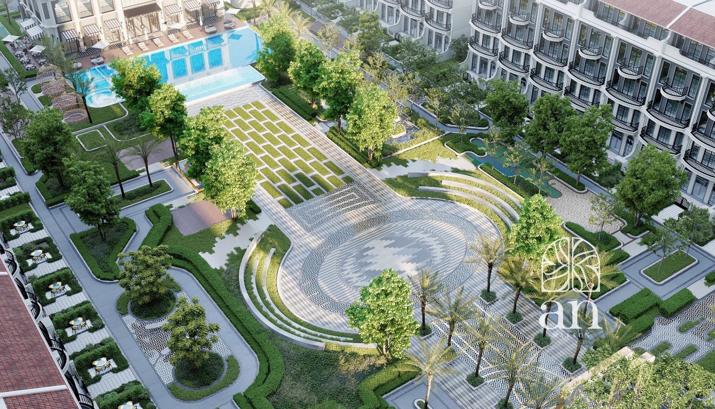 Phối cảnh khu đô thị nhà ở thấp tầng ANmaison.