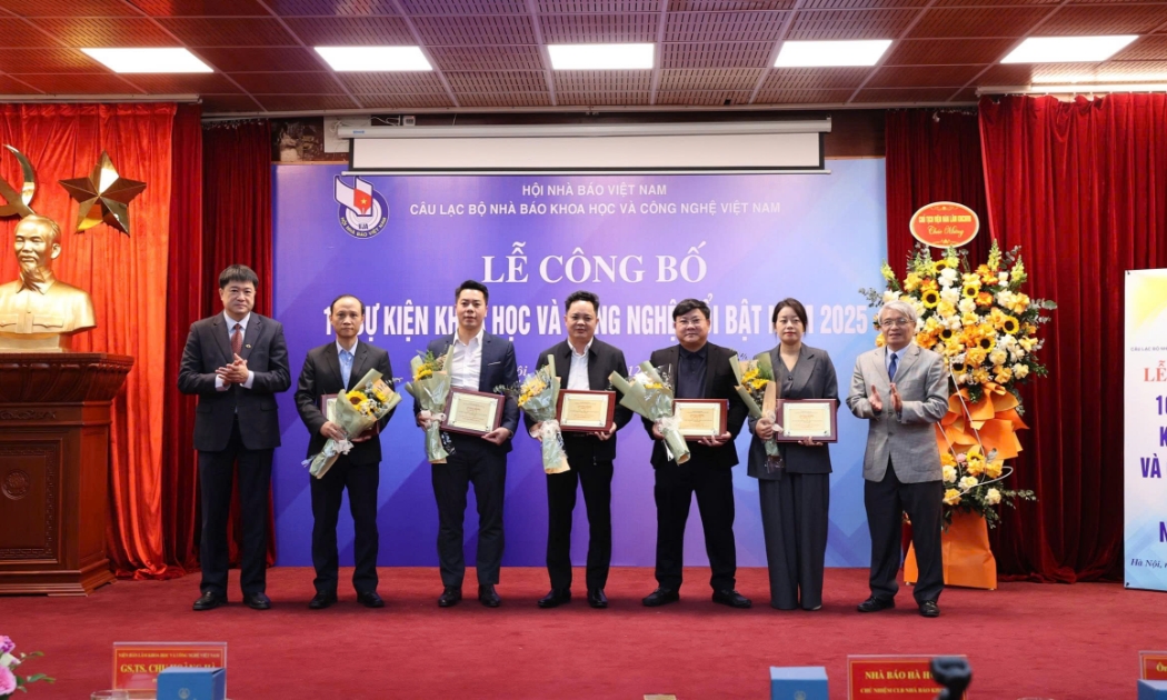 Câu lạc bộ Nhà báo Khoa học và Công nghệ công bố 10 sự kiện Khoa học và Công nghệ nổi bật năm 2025.