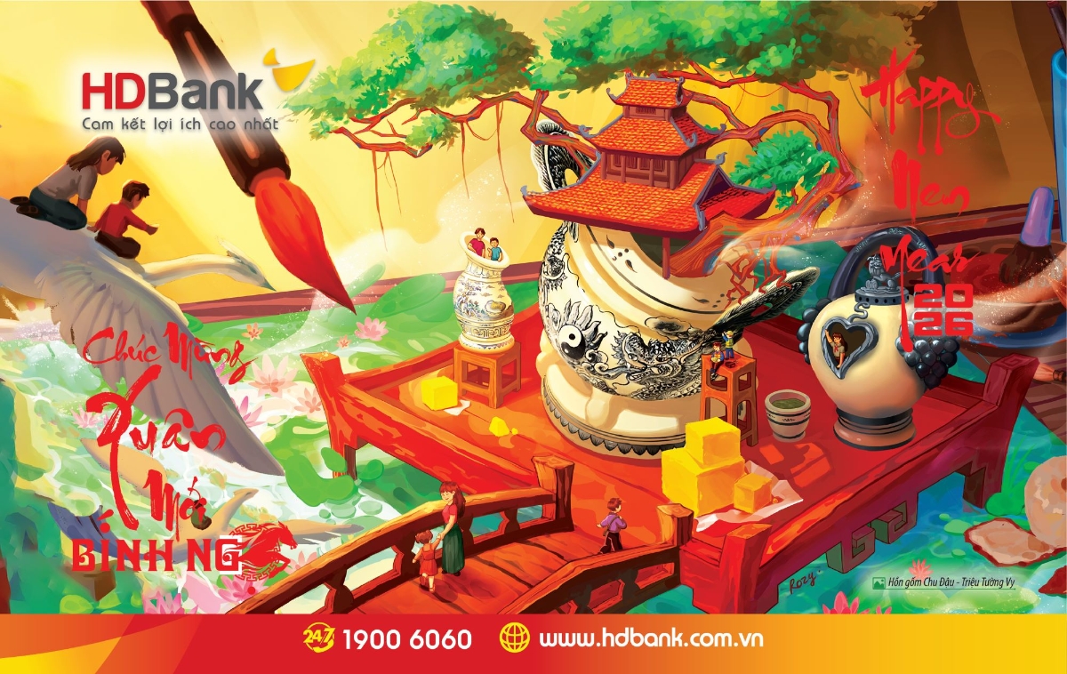Năm 2026 mở ra cho mỗi chúng ta những hành trình mới qua bộ lịch mừng Xuân Bính Ngọ của HDBank.