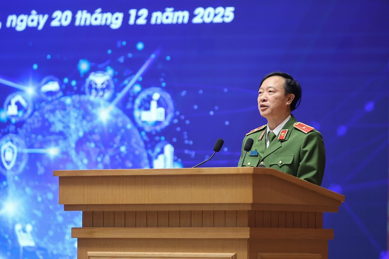 Thiếu tướng Nguyễn Ngọc Cương, Giám đốc Trung tâm Dữ liệu quốc gia, Bộ Công an - Ảnh: VGP. 