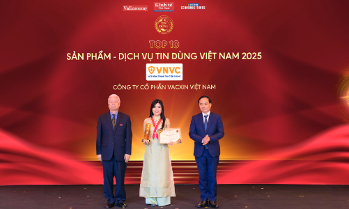 Hệ thống Tiêm chủng VNVC vào Top 10 Sản phẩm - Dịch vụ tin dùng Việt Nam 2025