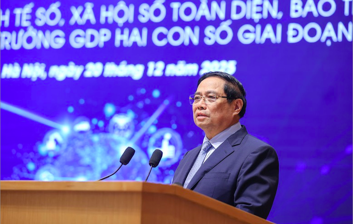 Thủ tướng Phạm Minh Chính phát biểu khai mạc Diễn đàn - Ảnh: VGP.