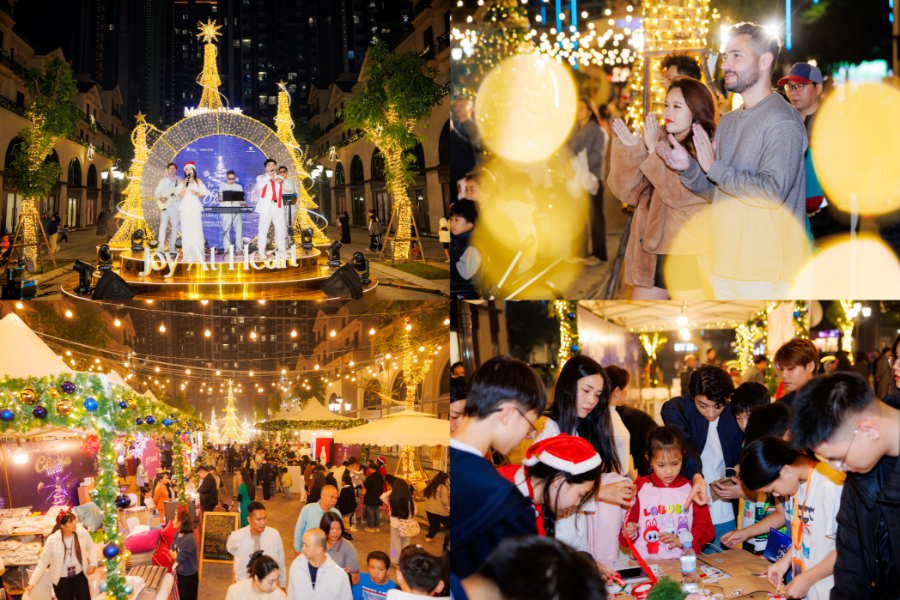 Các hoạt động lễ hội đầy vui nhộn tại khu phố thương mại Malibu Walk (Masteri Waterfront).