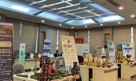 Nhiều dự án khởi nghiệp được trình diễn tại sự kiện.