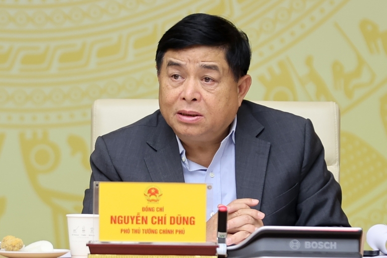 Phó Thủ tướng Nguyễn Chí Dũng, Phó Trưởng Ban thường trực Ban Chỉ đạo phát biểu tại phiên họp - Ảnh: VGP