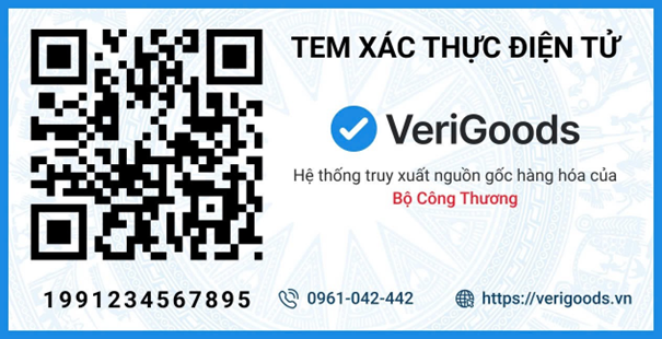 Mã và tem xác thực điện tử mà doanh nghiệp sẽ được cấp và gắn lên sản phẩm