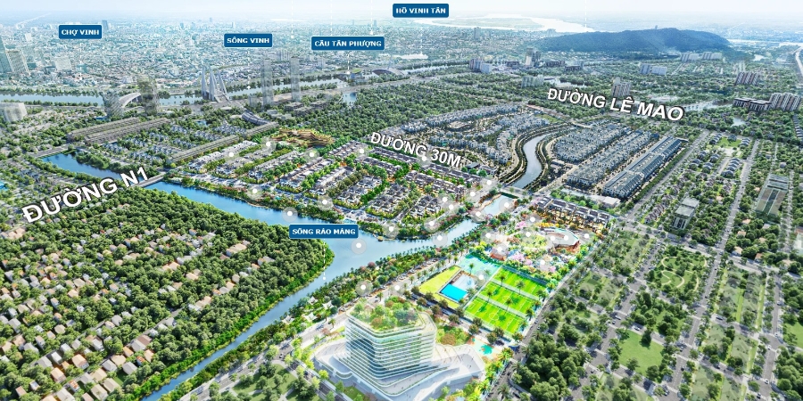 Hạ tầng quy mô lớn và tiện ích đồng bộ kéo theo không gian sống ngày càng hiện đại, hoàn chỉnh.