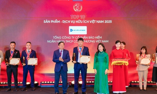 VBI Care của Bảo hiểm VietinBank lọt Top 10 Sản phẩm - Dịch vụ Hữu ích 2025