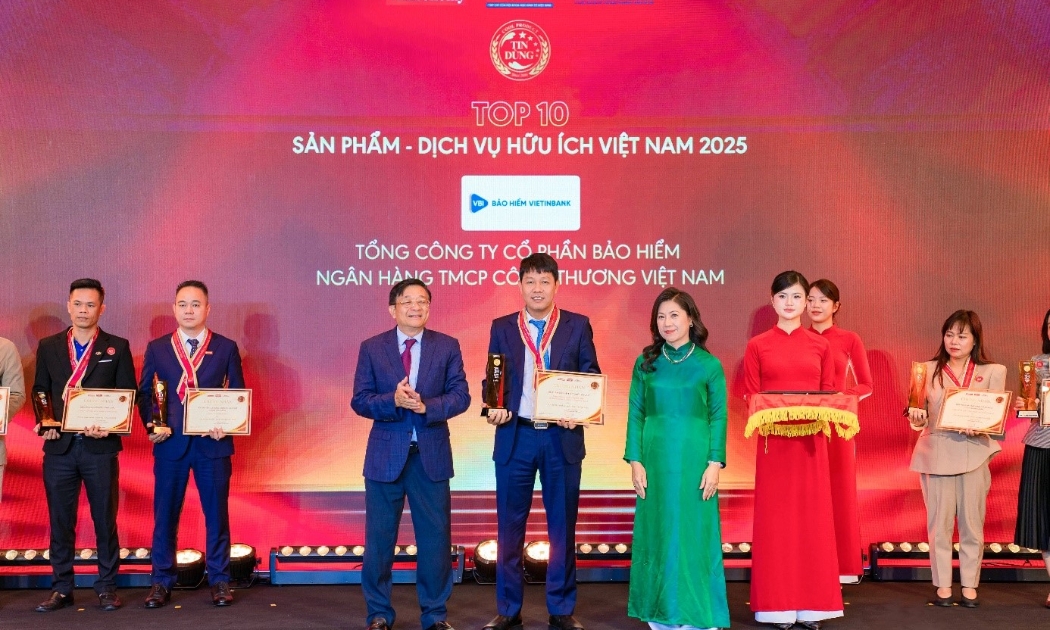 VBI Care của Bảo hiểm VietinBank lọt Top 10 Sản phẩm - Dịch vụ Hữu ích 2025