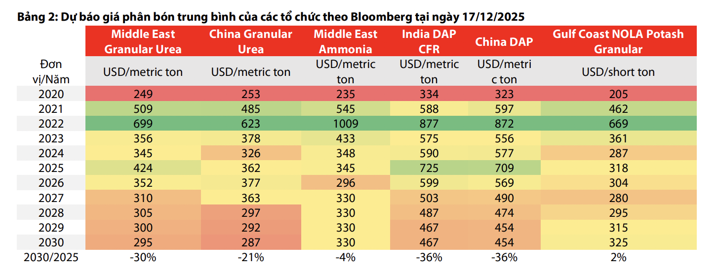 Ngược chiều thế giới, dự báo giá phân bón trong nước tăng nhẹ trong năm 2026  - Ảnh 1