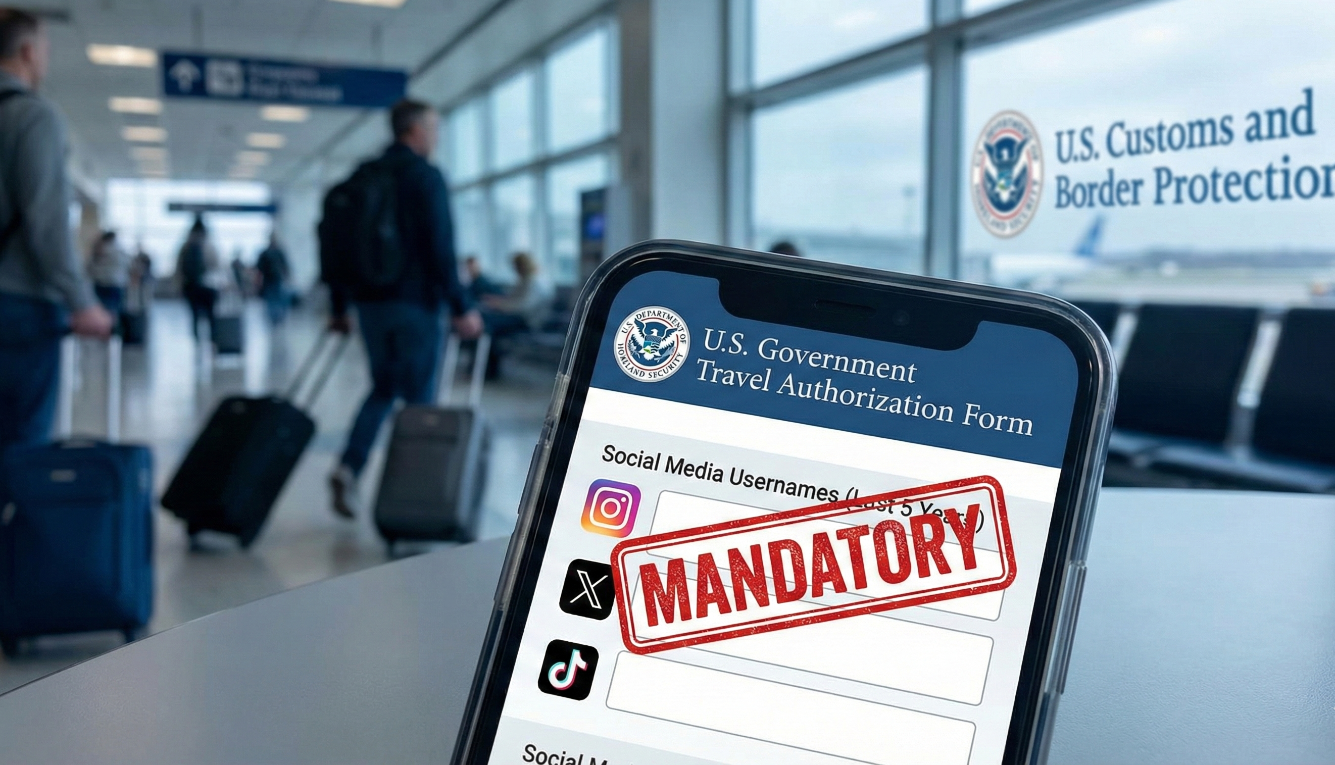 Du khách đến Mỹ theo diện miễn thị thực có thể phải cung cấp lịch sử 5 năm dùng mạng xã hội.