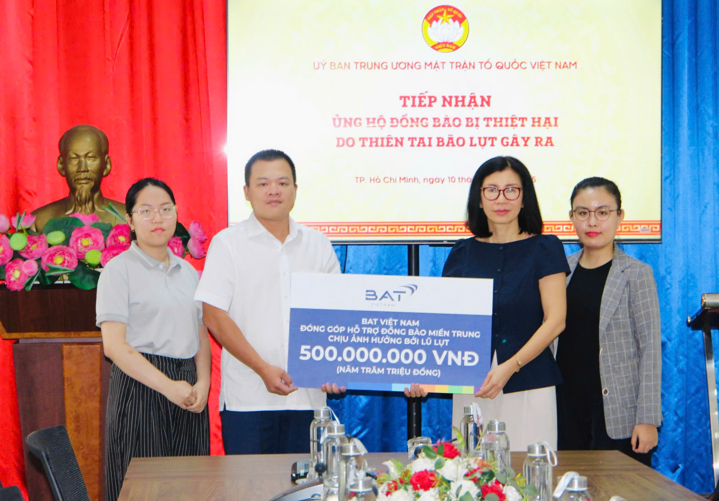 BAT Vietnam donated VND500 million to support flood-affected communities in Central Vietnam.