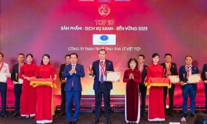 Thương hiệu Việt sản xuất thủy tinh gia dụng đầu tiên đạt danh hiệu Sản phẩm - Dịch vụ Xanh - Bền vững 2025