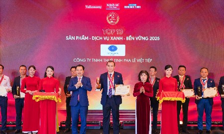 Thương hiệu Việt sản xuất thủy tinh gia dụng đầu tiên đạt danh hiệu Sản phẩm - Dịch vụ Xanh - Bền vững 2025