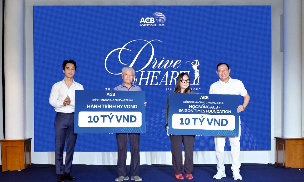 ACB tổ chức giải golf “Drive with Heart 2025”, lan tỏa tinh thần chung tay vì cộng đồng 