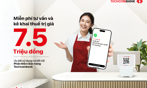Chính sách thuế mới: Techcombank đồng hành cùng hộ kinh doanh chuyển đổi số