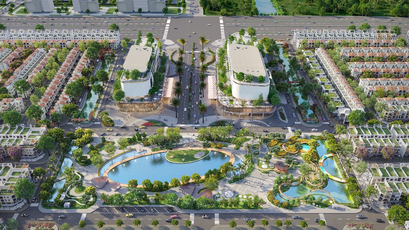 Công viên trung tâm 2.2ha – một trong những tiện ích nổi bật tại River Park, đang triển khai thi công và dự kiến hoàn thành vào tháng 6/2026.