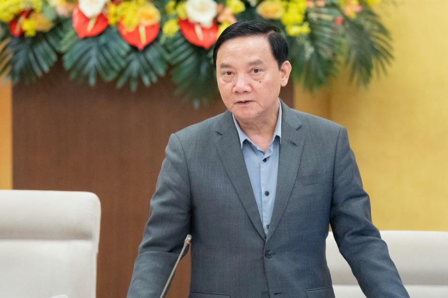 Phó Chủ tịch Quốc hội Nguyễn Khắc Định phát biểu.&nbsp;Ảnh: Quốc hội.