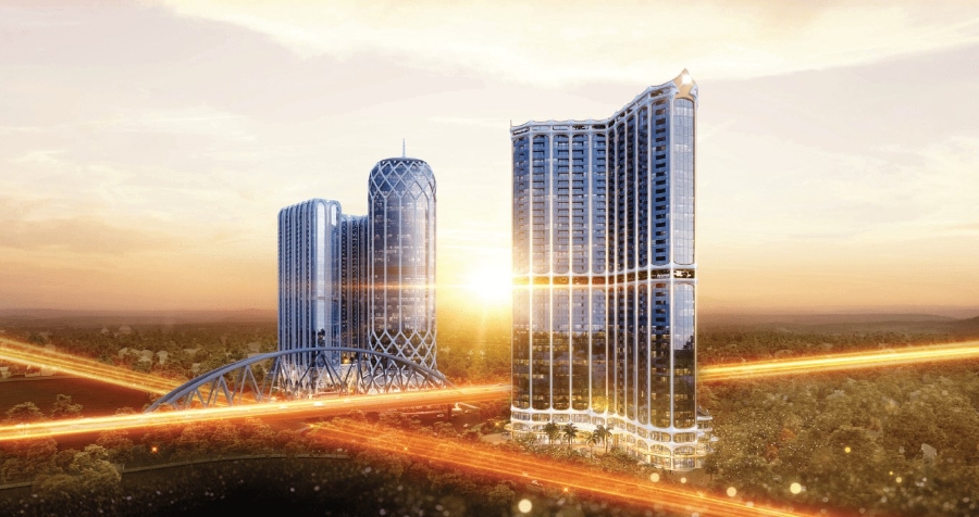 Phối cảnh dự án Golden Crown Hai Phong tại vị trí lõi đô thị, hướng tới nhóm cư dân chuyên gia và quản lý cấp cao.