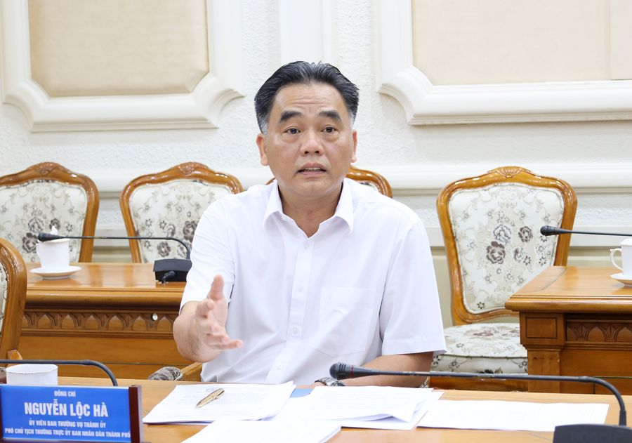Ông Nguyễn Lộc Hà, Phó&nbsp;Chủ tịch Thường trực UBND Thành phố Hồ Chí Minh&nbsp;