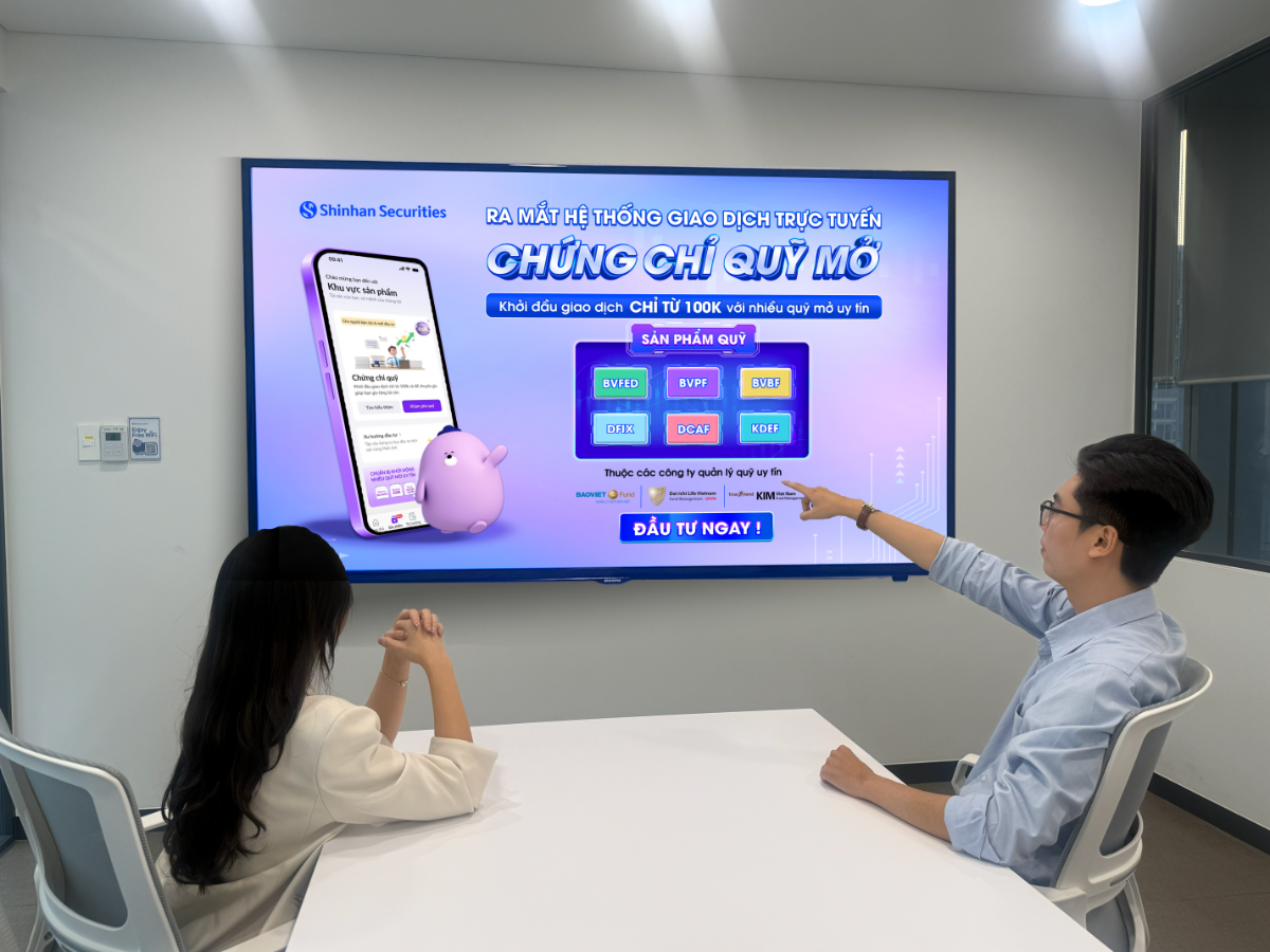 Chứng khoán Shinhan ra mắt hệ thống giao dịch trực tuyến chứng chỉ quỹ mở đến nhà đầu tư.