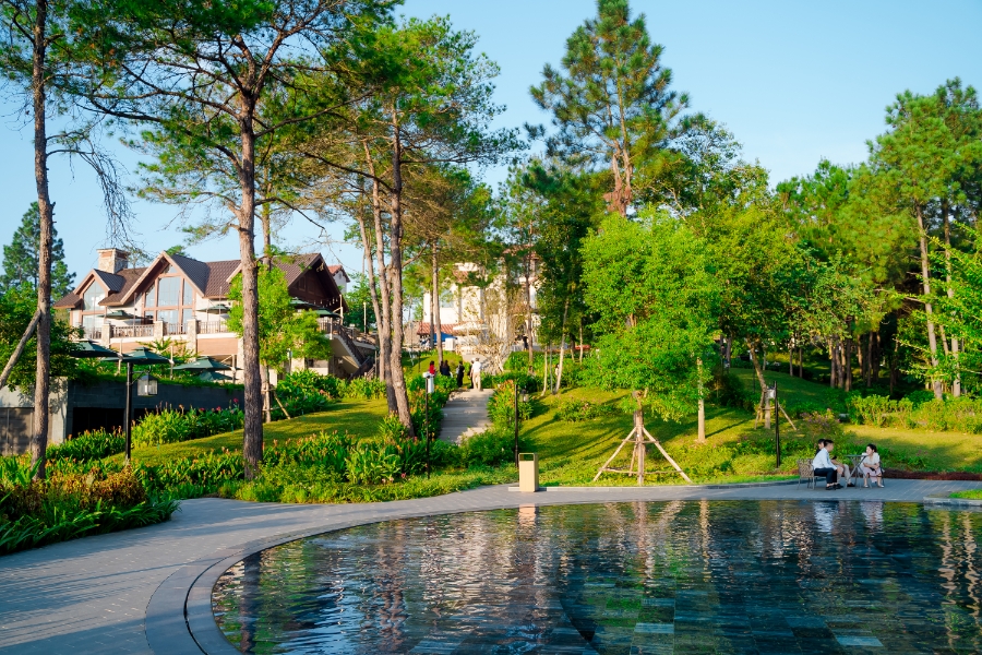 Những điểm nhấn tiện ích và cảnh quan tại Thanh Xuan Valley đã hiện hữu, sẵn sàng đón cư dân tương lai. Ảnh chụp thực tế tại Thanh Xuan Valley.