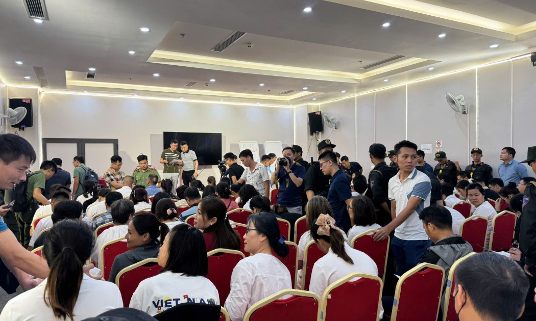 Công an tỉnh Phú Thọ triệt phá đường dây huy động vốn đa cấp trái phép liên quan gần 2.000 tài khoản trên hệ thống Meta Whale. Ảnh: Cổng thông tin điện tử Công an tỉnh Phú Thọ.