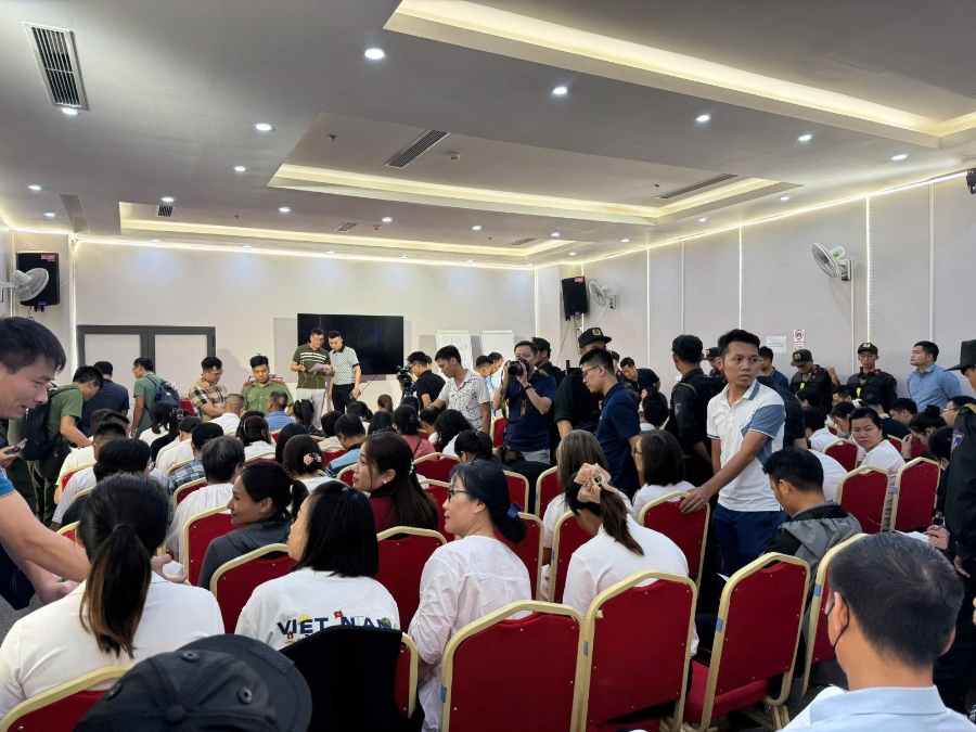 Công an tỉnh Phú Thọ triệt phá đường dây huy động vốn đa cấp trái phép liên quan gần 2.000 tài khoản trên hệ thống Meta Whale. Ảnh: Cổng thông tin điện tử Công an tỉnh Phú Thọ.