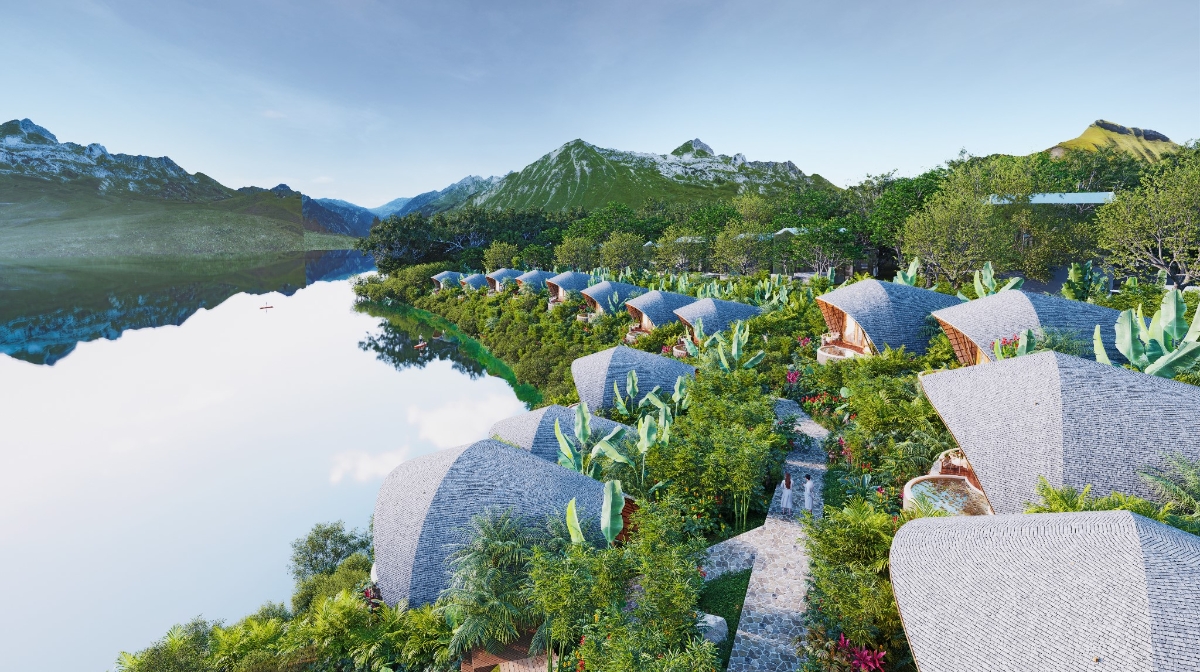 Utopia Villas & Resort khai thác lợi thế mặt nước với sự tinh tế và hài hòa - Ảnh: DNCC.