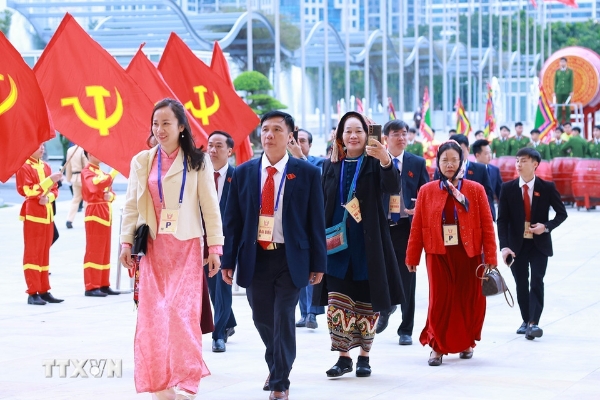 Các đại biểu tham dự Đại hội Thi đua yêu nước toàn quốc lần thứ XI. Ảnh: TTXVN