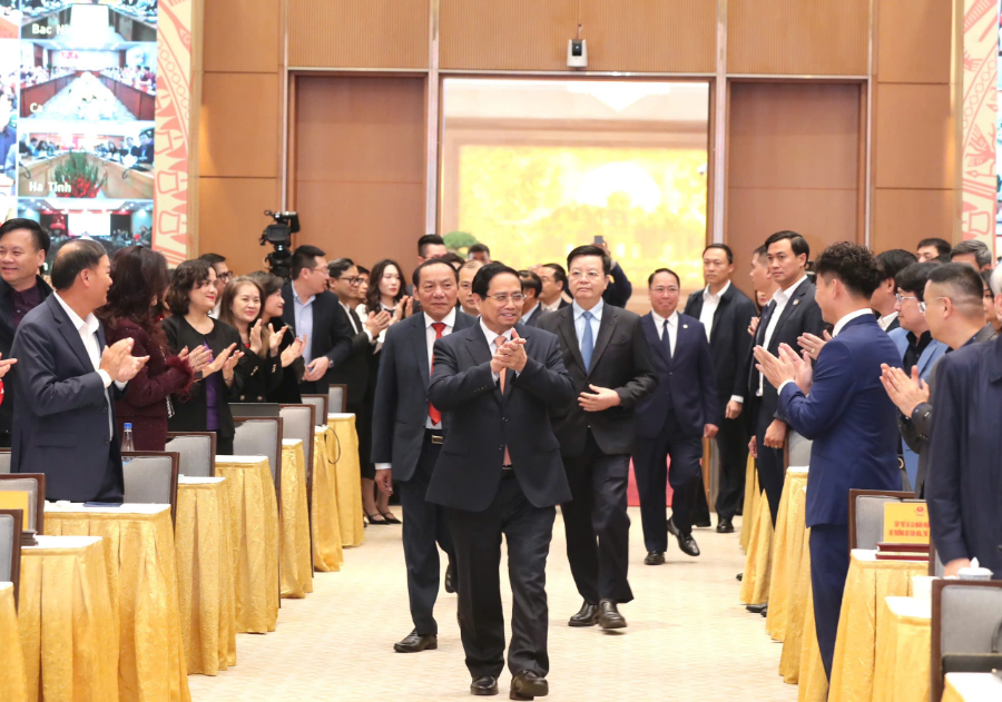 Thủ tướng Phạm Minh Chính đến dự và phát biểu chỉ đạo tại hội nghị.