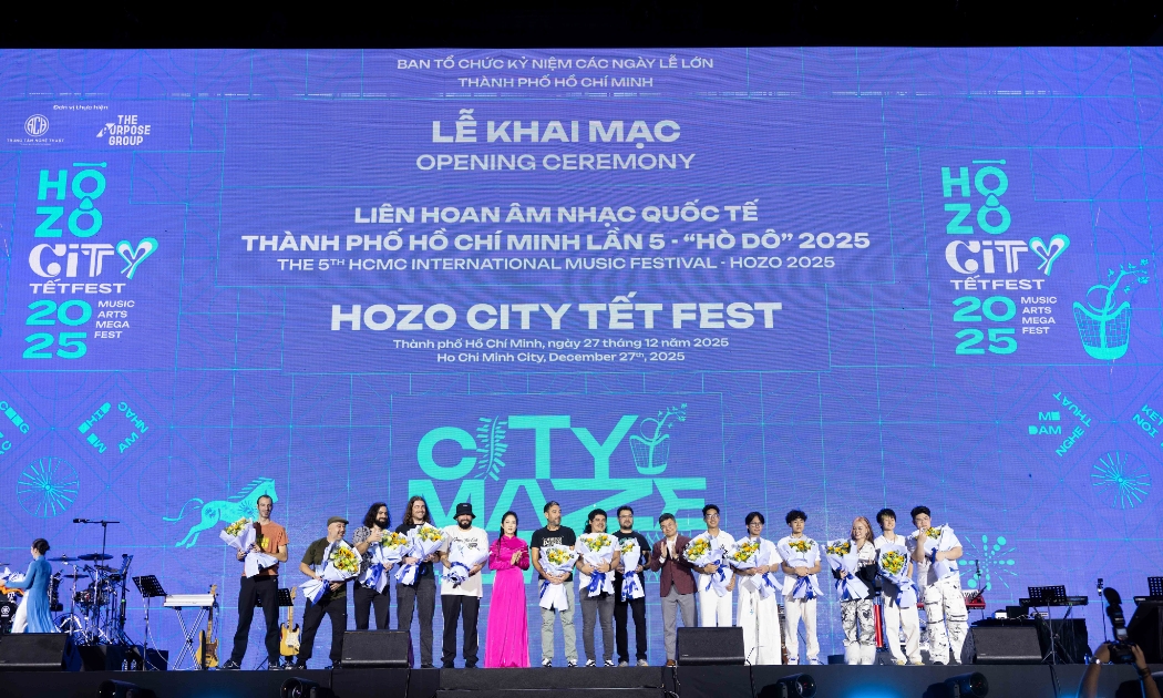 TP. Hồ Chí Minh khai mạc chuỗi hoạt động văn hóa, âm nhạc Hozo City Tết Fest 2025 chào đón năm mới