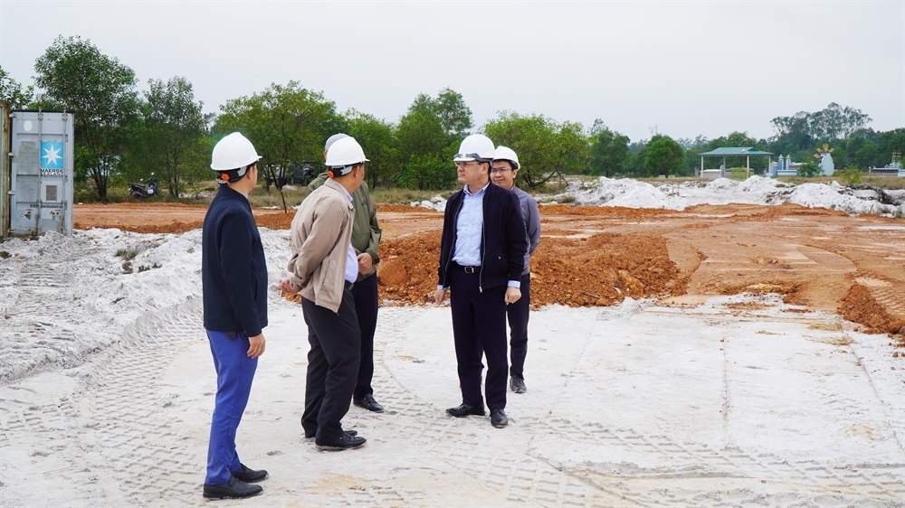 Phó Chủ tịch UBND thành phố Huế trực tiếp nắm tình hình triển khai một số khu tái định cư tại xã Phú Vang