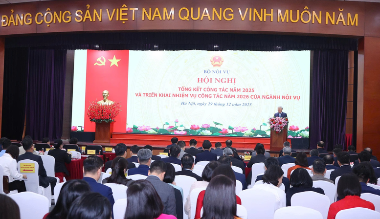 Hội nghị tổng kết công tác năm 2025 và triển khai nhiệm vụ công tác năm 2026 của ngành Nội vụ.&nbsp;