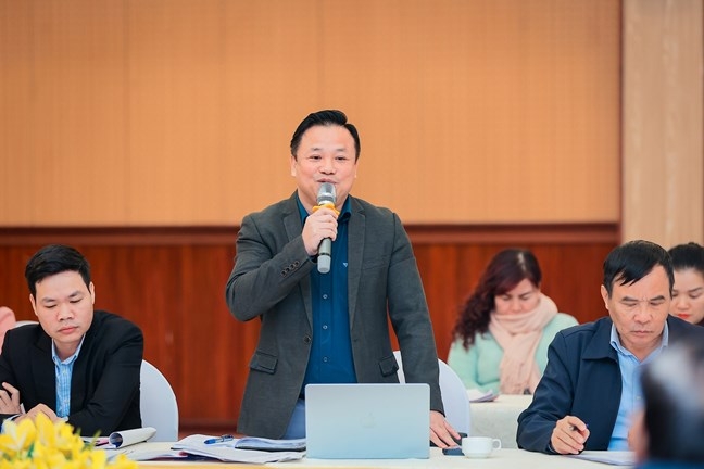 Ông Trần Sỹ Pha, Trưởng ban Công tác xã hội và Quản lý thảm họa Trung ương Hội Chữ thập đỏ Việt Nam phát biểu.&nbsp; Ảnh: Mặt trận.