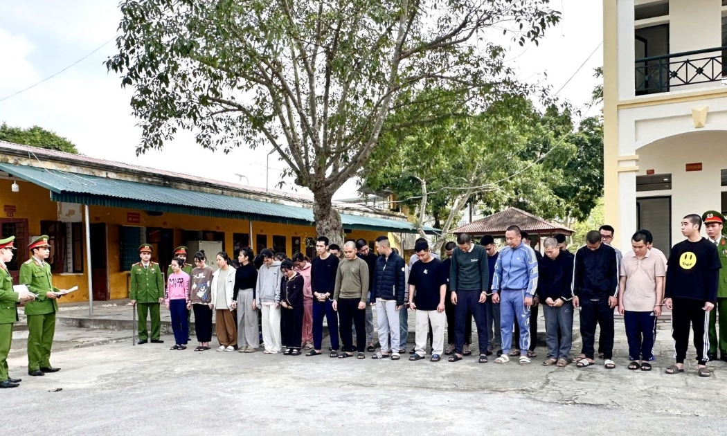 Công an tỉnh Thanh Hóa triệt phá đường dây lừa đảo bằng hình thức thông báo trúng thưởng, bắt giữ 35 đối tượng