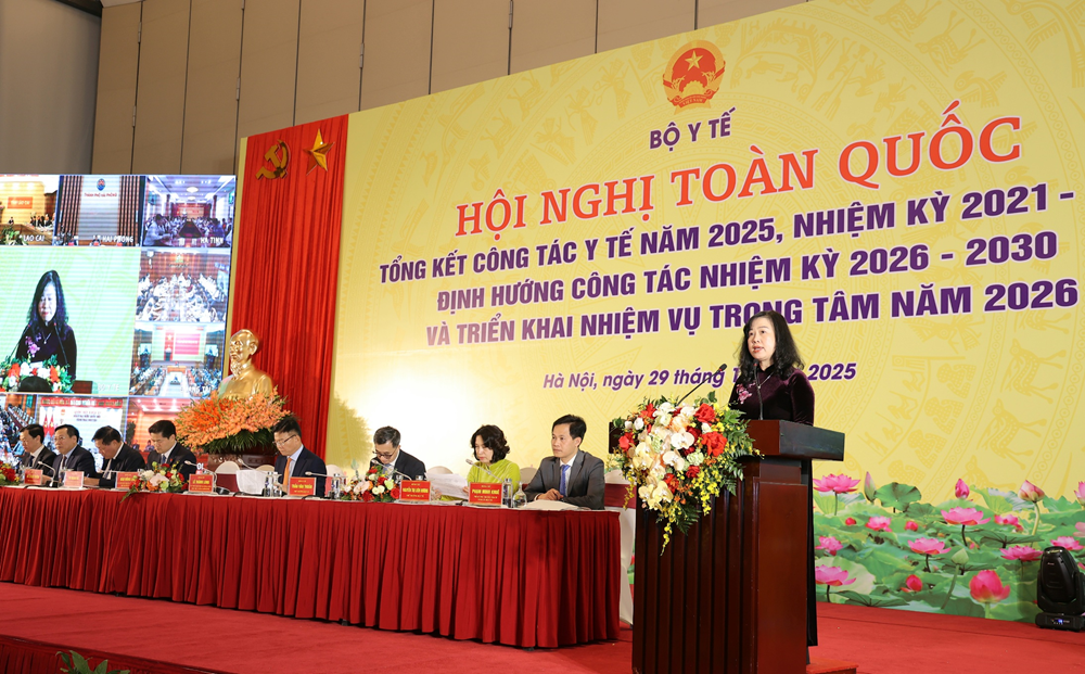 Bộ trưởng Bộ Y tế Đào Hồng Lan. Ảnh: Trần Minh.