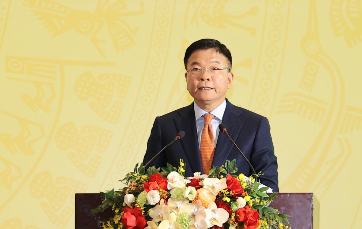 Phó Thủ tướng Chính phủ Lê Thành Long dự và phát biểu chỉ đạo tại hội nghị tổng kết công tác y tế, chiều 29/12. Ảnh: Trần Minh.