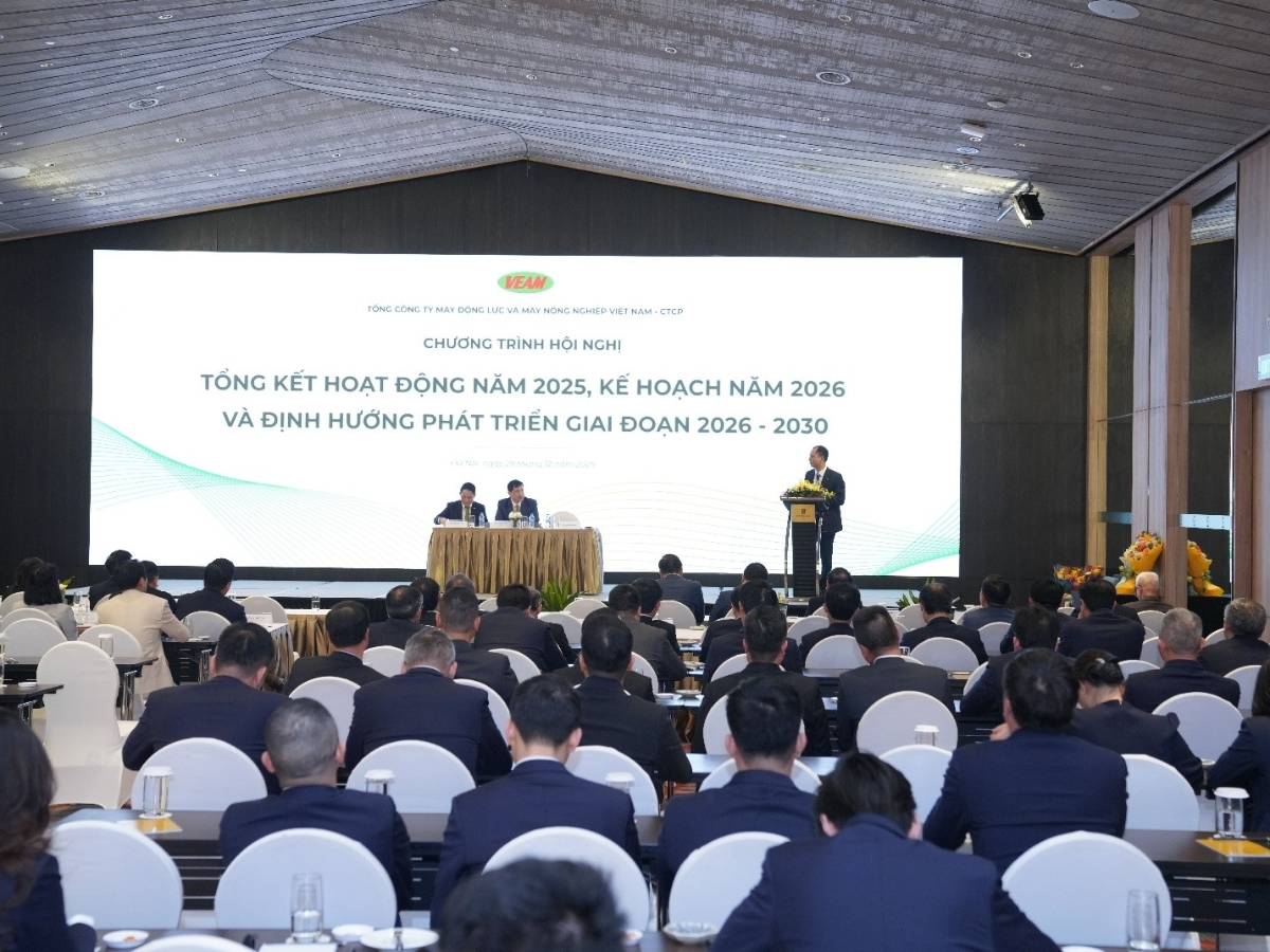 Sáng 29/12, diễn ra Hội nghị Tổng kết năm 2025, triển khai kế hoạch năm 2026 của VEAM.