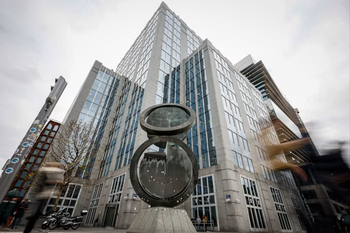 Phần lớn tài sản Nga bị phong tỏa đang được Euroclear - tổ chức lưu ký chứng khoán có trụ sở tại Brussels - nắm giữ. - Ảnh: Bloomberg