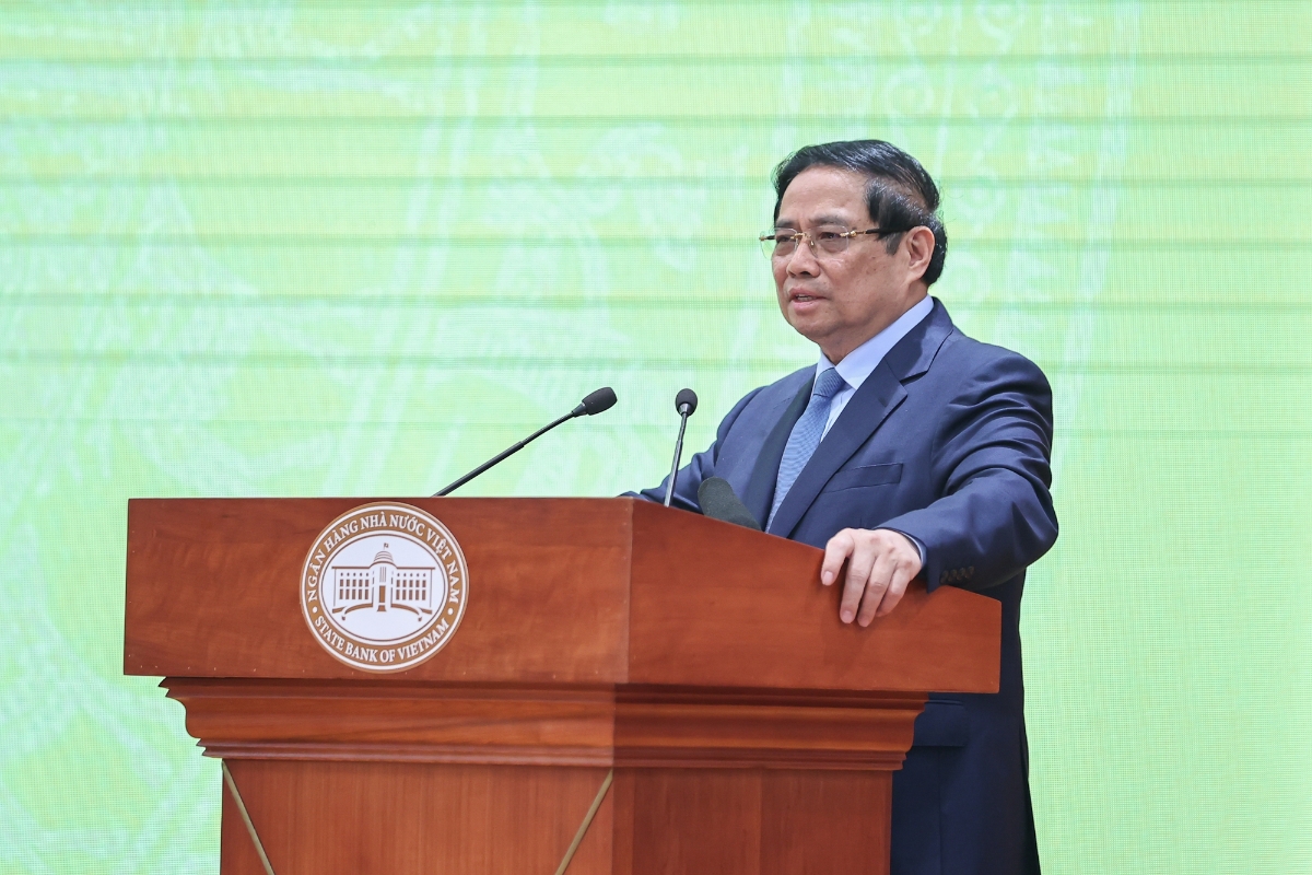 Thủ tướng Chính phủ Phạm Minh Chính phát biểu tại hội nghị (Ảnh: VGP)