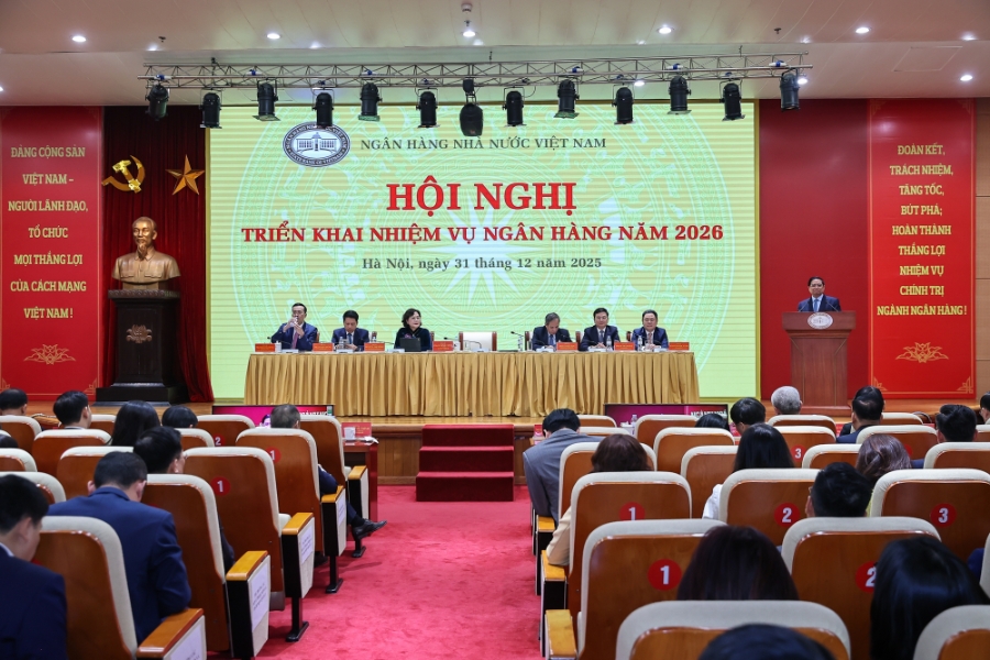 Thủ tướng cơ bản đồng ý với nhiệm vụ, giải pháp trọng tâm năm 2026 của ngành ngân hàng như trong báo cáo của NHNN và ý kiến của các đại biểu; đồng thời nhấn mạnh 8 nội dung trọng tâm (Ảnh: VGP/Nhật Bắc)