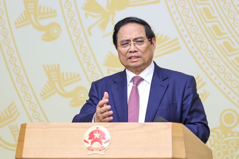 Thủ tướng Phạm Minh Chính yêu cầu các Bộ, ngành, địa phương, tất cả các chủ thể liên quan phải tích cực, chủ động vào cuộc, căn cứ chức năng, nhiệm vụ, quyền hạn để làm hết sức mình với tinh thần trách nhiệm cao nhất - Ảnh: VGP