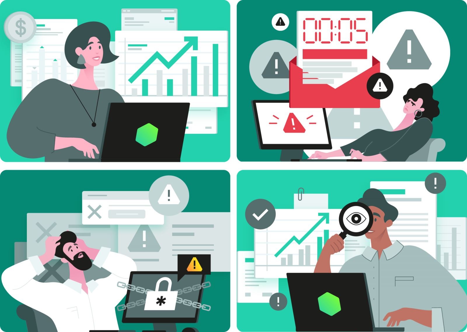 Bài toán quản trị rủi ro trong an ninh mạng có mối liên hệ trực tiếp với việc kiểm soát các lỗ hổng trong hệ thống của doanh nghiệp. Ảnh minh họa