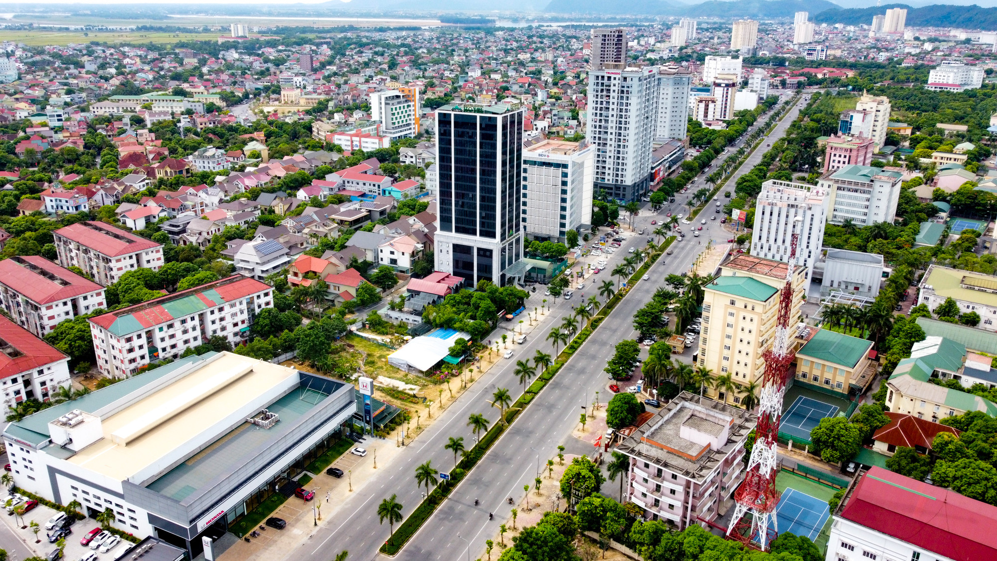 Khu vực đô thị trung tâm Nghệ An ngày càng khang trang