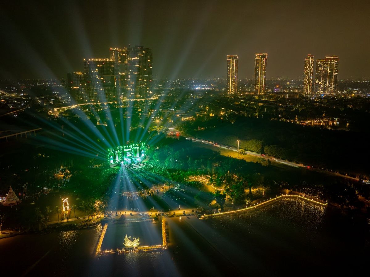 Sự kiện diễn ra giữa không gian xanh rộng lớn của đại đô thị Ecopark.