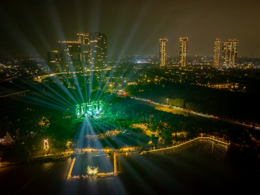 Sự kiện diễn ra giữa không gian xanh rộng lớn của đại đô thị Ecopark.